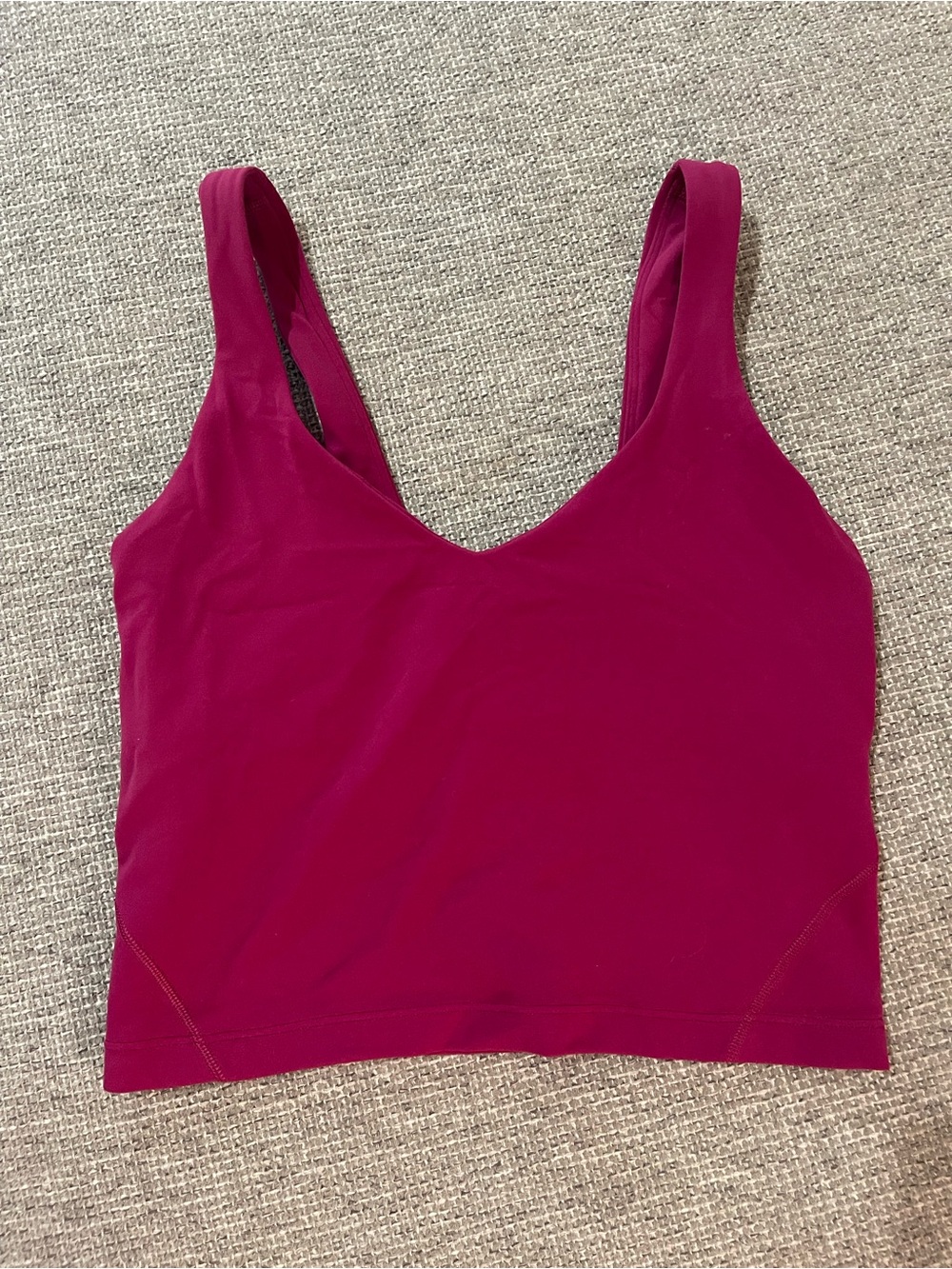 lululemon athletica Deep Pink Seamless V-Neck Tank Bralette